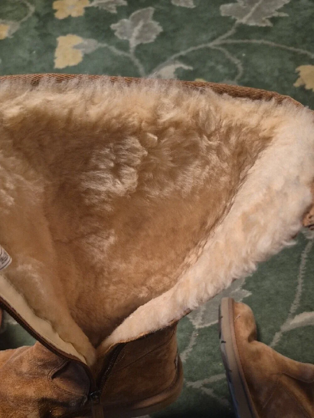 UGG Tall Chestnut Brown Shearling-Lined Winter Boots